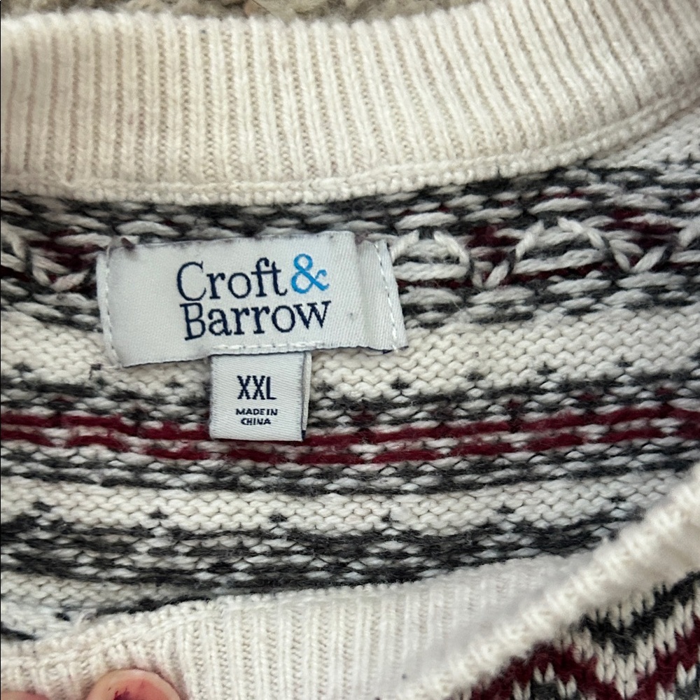 Vintage Thick Patterned Sweater - Picture 4 of 13